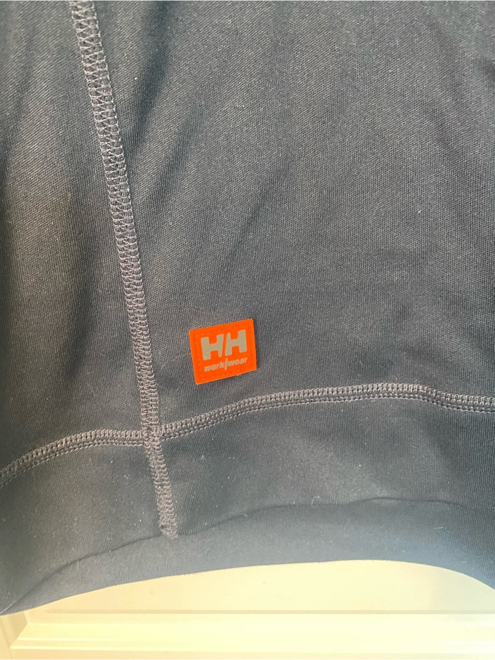 Helly Hansen HH Workwear Base Layer Thermal Shirt Navy Blue Long Fit Size M - Picture 4 of 12